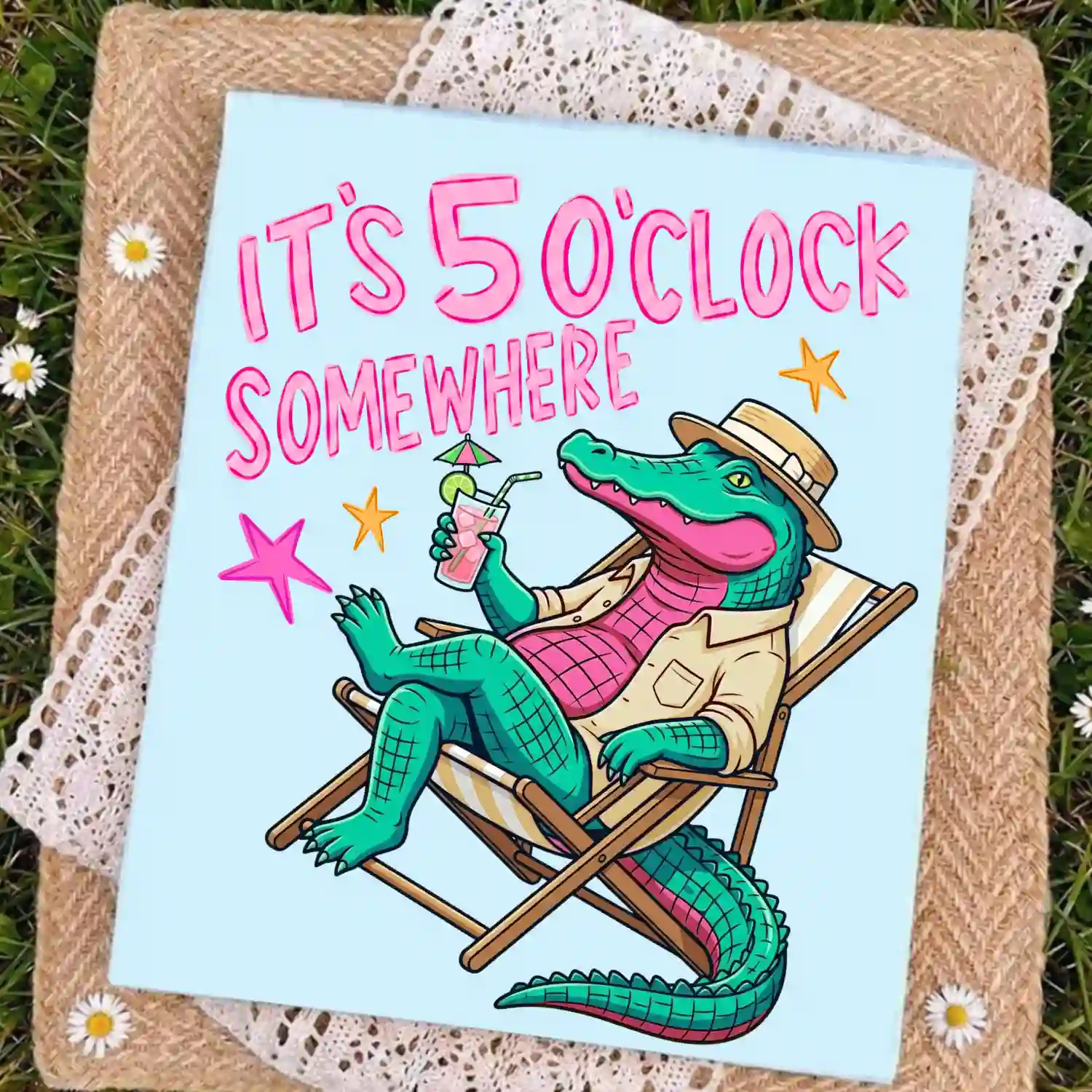 It’s 5 O’Clock Somewhere Gator PNG - Image 2